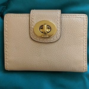Coach wallet pearl colored